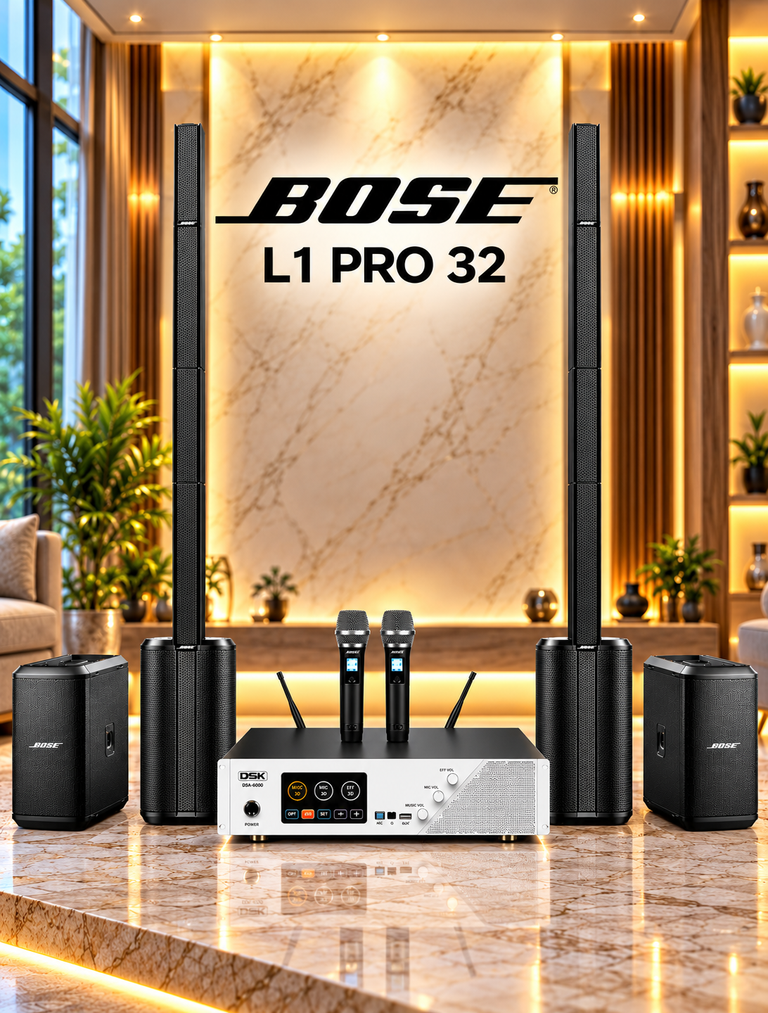 Bose L1 Pro 32 Luxury Showroom Setup Bose L1 Pro 32 Luxury Showroom Setup