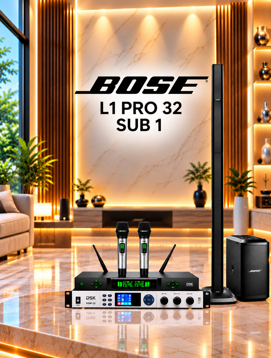 Luxury Bose Audio System In Modern Living Room Luxury Bose Audio System In Modern Living Room