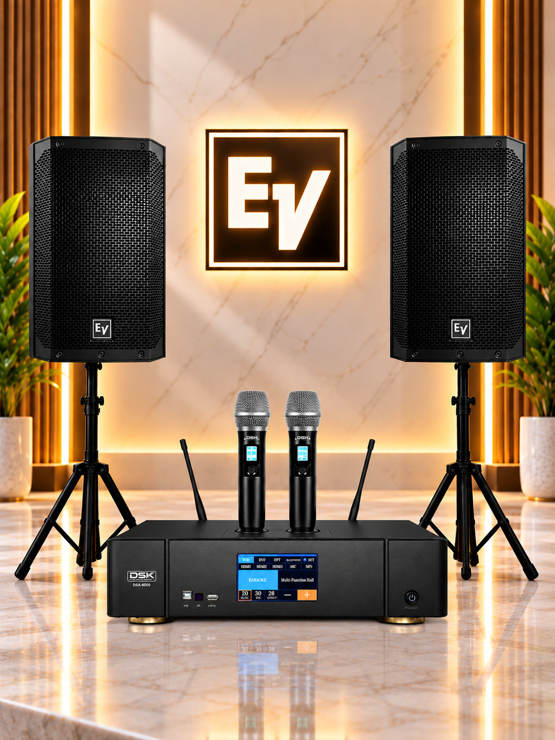 Luxury Dsk Karaoke Pa Showroom Setup (1) Luxury Dsk Karaoke Pa Showroom Setup (1)