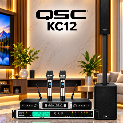 Qsc Kc12 Karaoke System In A Luxury Living Room